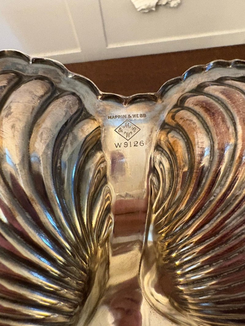 Antique Edwardian Quality Silver Plated Serving Dish by Mappin & Webb - Image 6